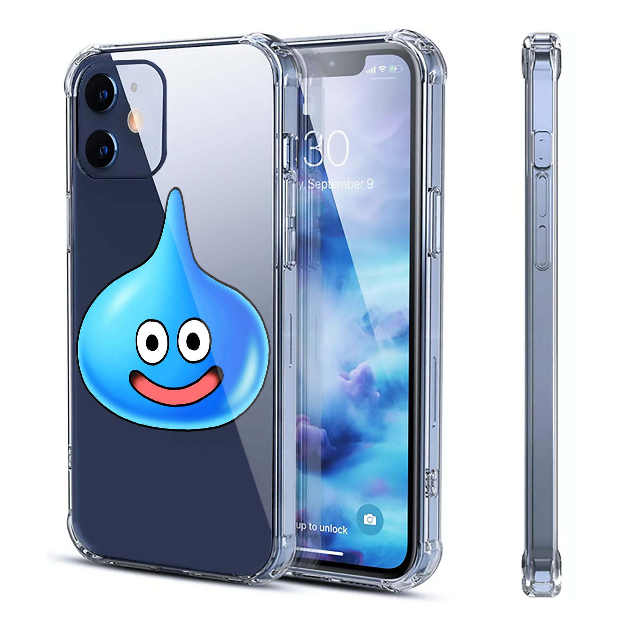 （画像用） ドラゴンクエスト Doragon Kuesuto Dragon Quest 【iPhone 12シリーズ対応】透明スマホケース（クリアソフトケース）